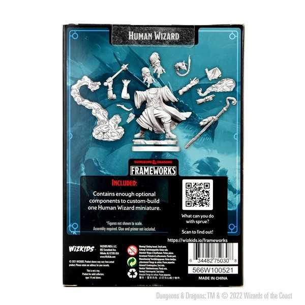 D&D Frameworks: Human Wizard Male 2