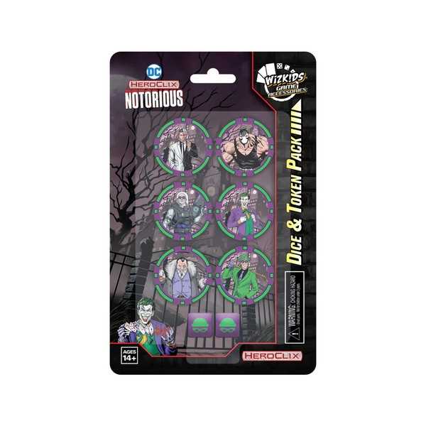 DC HeroClix: Notorious Dice and Token Pack 1