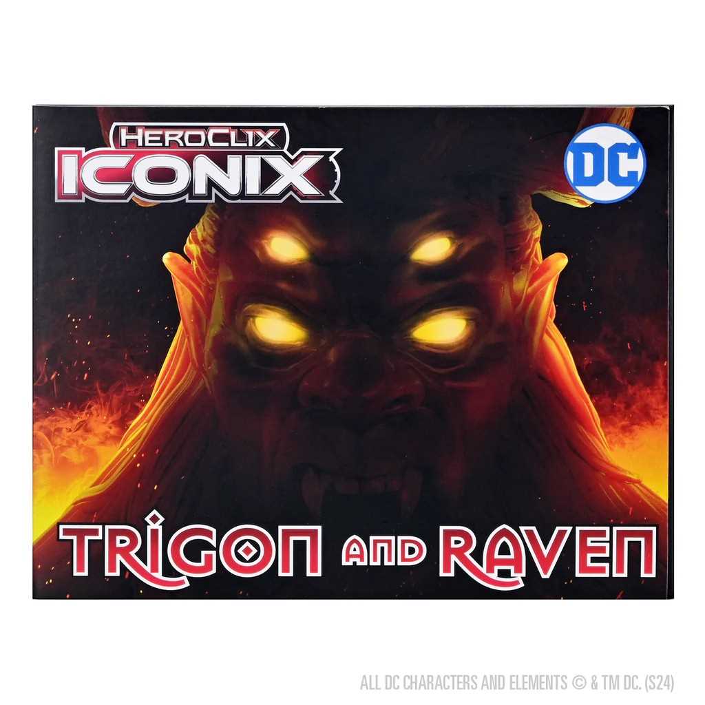 Trigon and Raven DC HeroClix Iconix Miniature Game by Wiz Kids 1