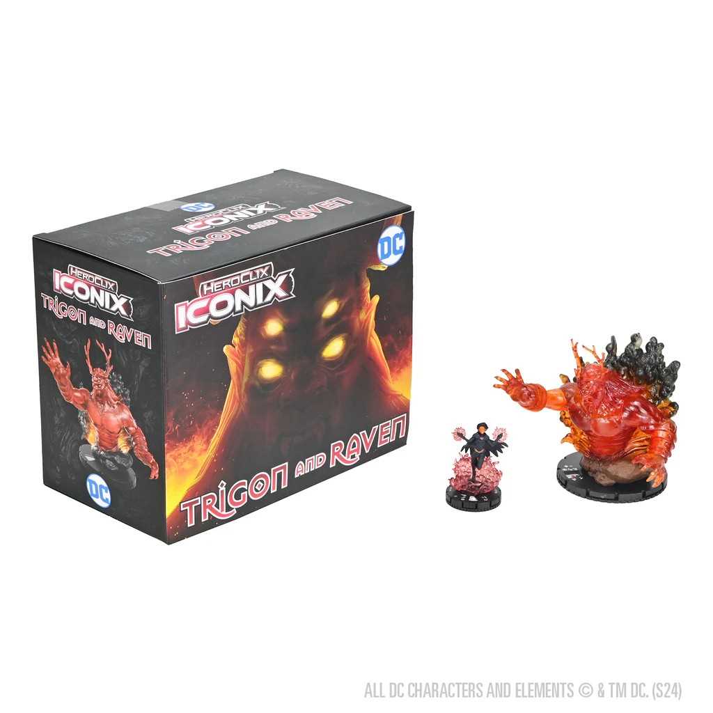 Trigon and Raven DC HeroClix Iconix Miniature Game by Wiz Kids 2