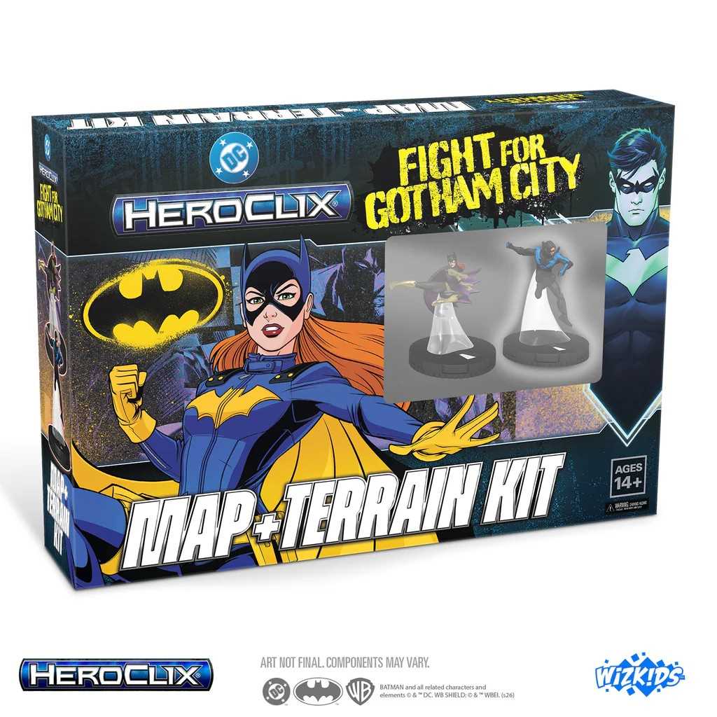 DC HeroClix Fight for Gotham City Map and Terrain Kit Miniatures Game Accessory