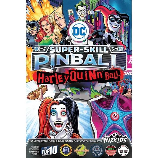 DC Super Skill Pinball Harley Quinn Ball Board Game by Wiz Kids 1