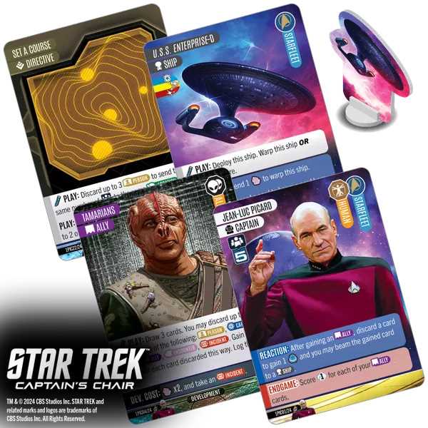 Star Trek Captains Chair Card Game by Wiz Kids LLC 3