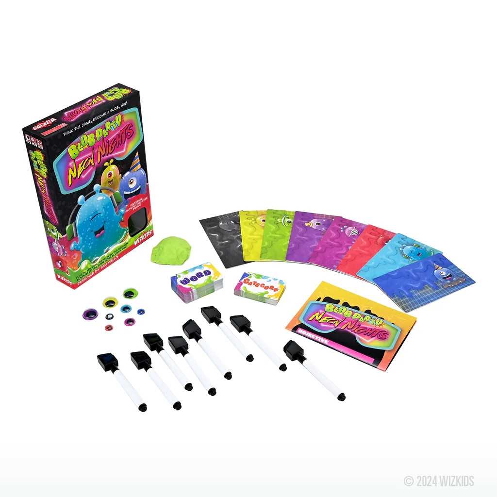 Neon Nights Blob Party Board Game by Wiz Kids 3