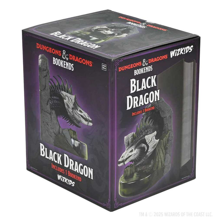 Dungeons and Dragons Black Dragon Bookends Collectible Accessory
