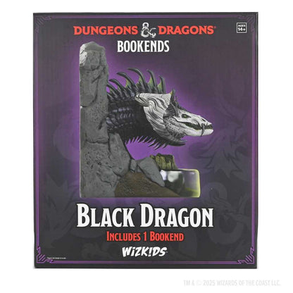 Dungeons and Dragons Black Dragon Bookends Collectible Accessory