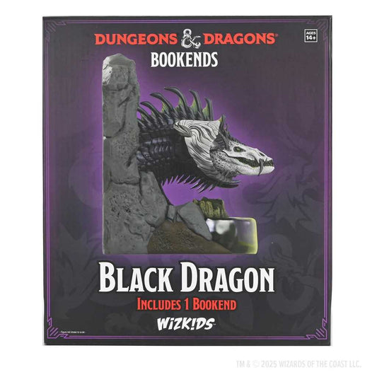 Dungeons and Dragons Black Dragon Bookends Collectible Accessory