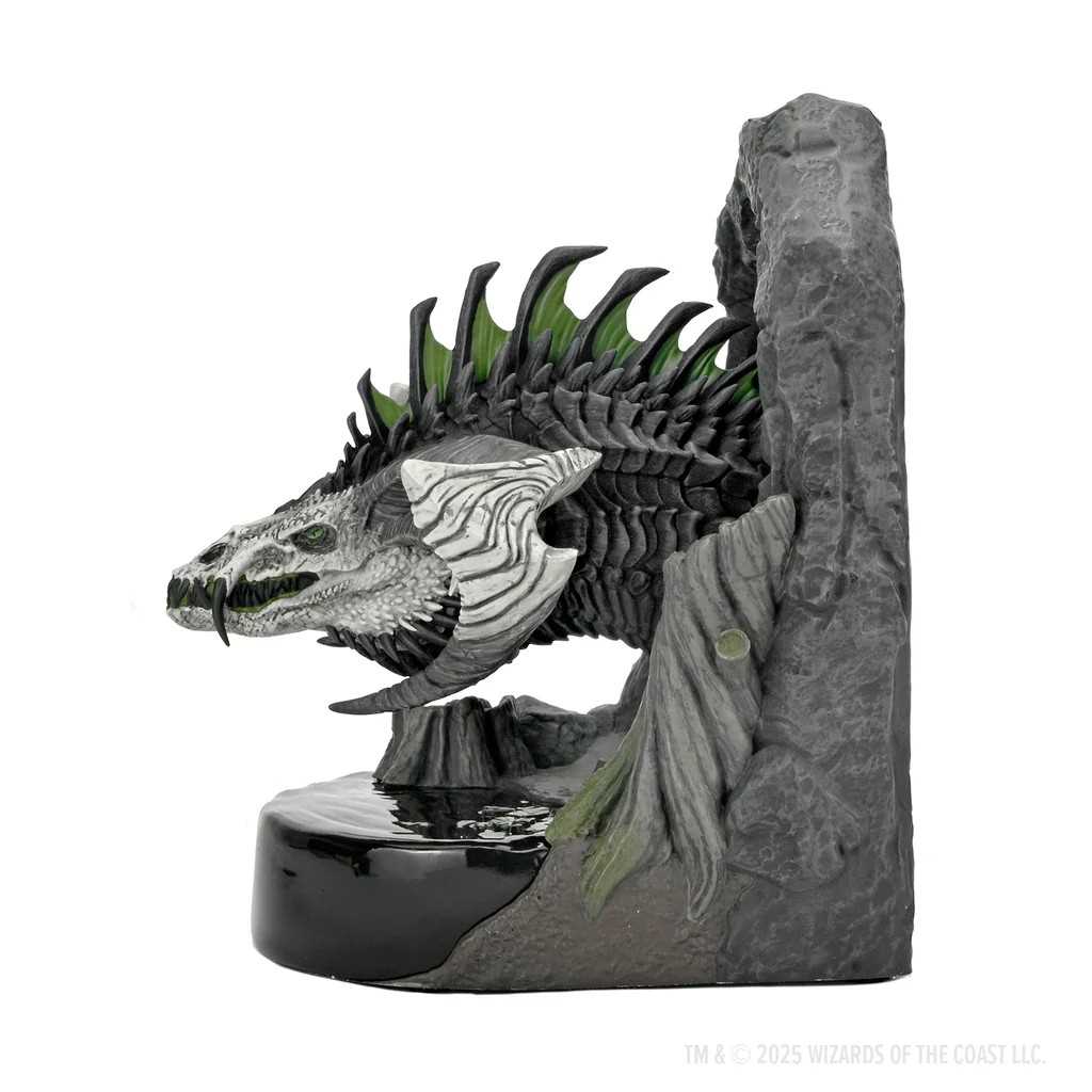 Dungeons and Dragons Black Dragon Bookends Collectible Accessory