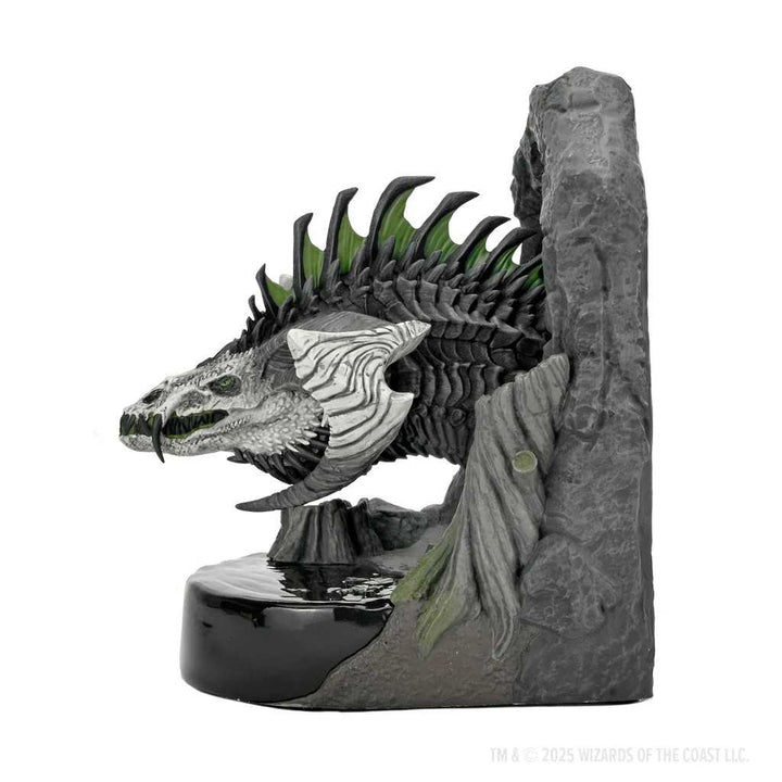 Dungeons and Dragons Black Dragon Bookends Collectible Accessory