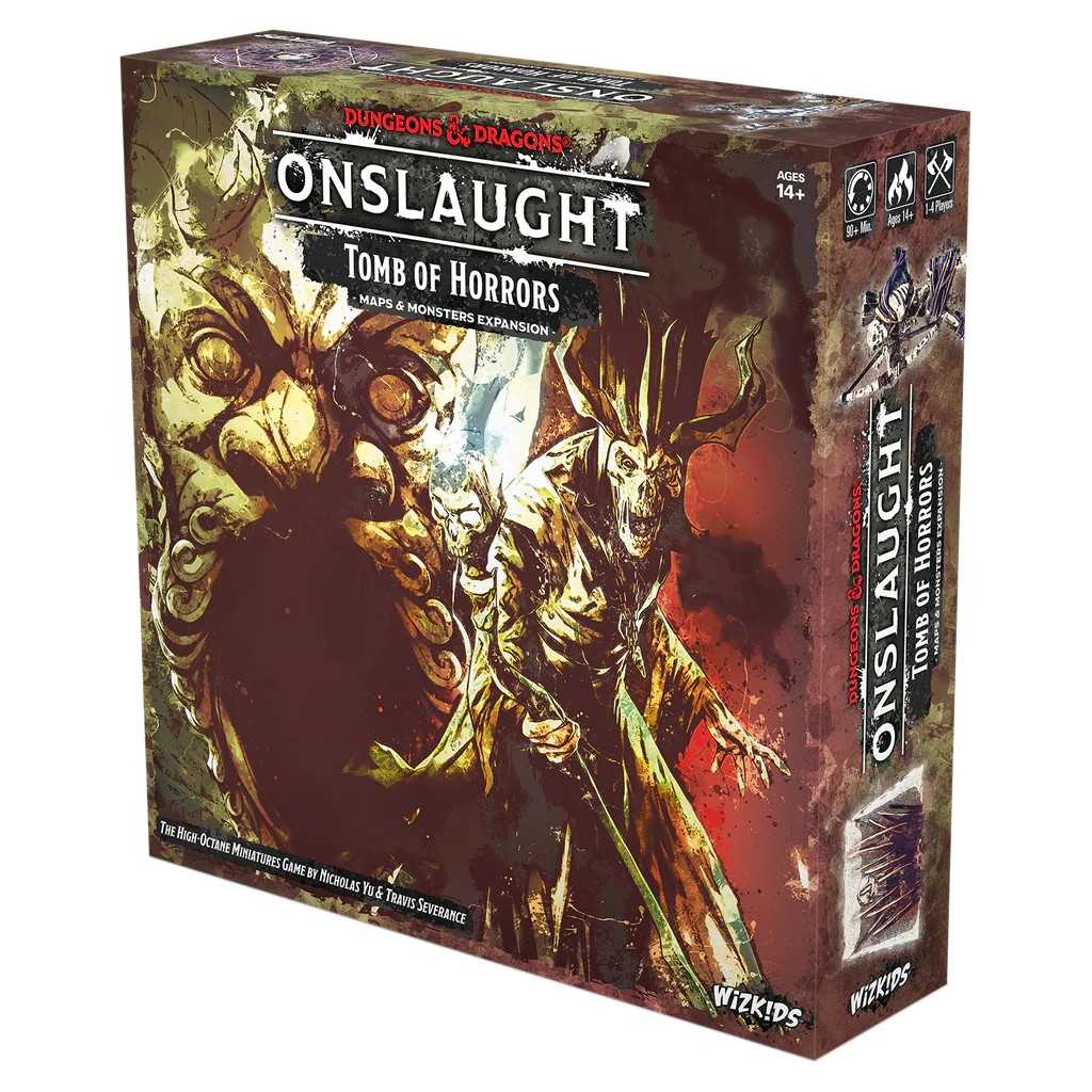 Dungeons and Dragons Onslaught Tomb of Horrors Maps and Monsters Board Game Expansion