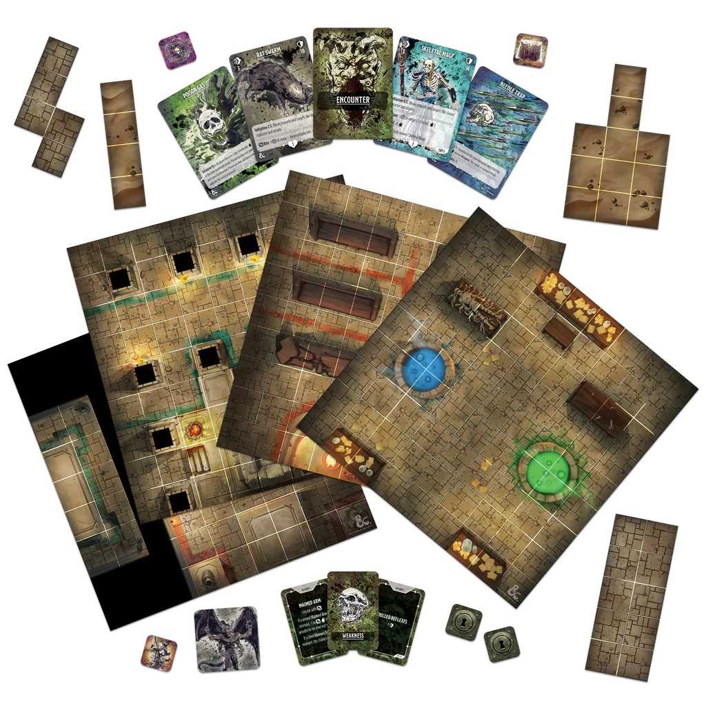 Dungeons and Dragons Onslaught Tomb of Horrors Maps and Monsters Board Game Expansion