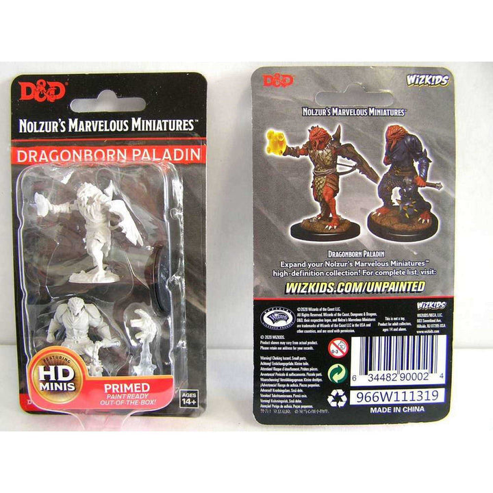 Male Dragonborn Paladin: D&D Nolzur's Marvelous Unpainted Miniatures (W11)