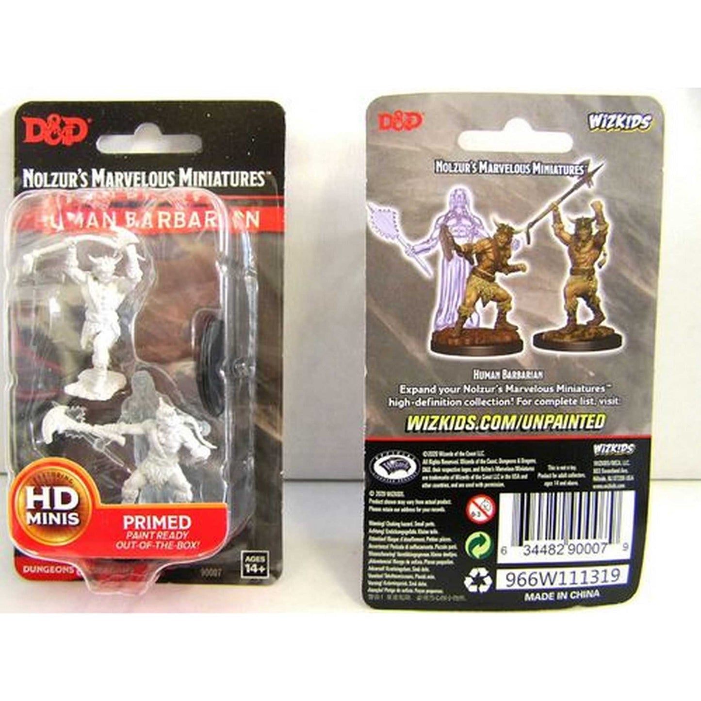 Male Human Barbarian D and D Nolzurs Marvelous Unpainted Miniatures W11 Miniature Game by Wiz Kids 2