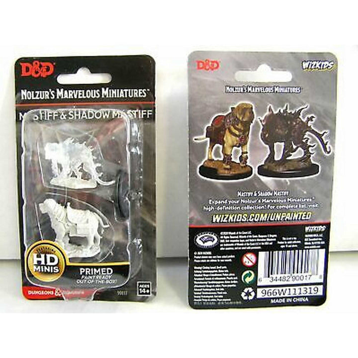 Mastif & Shadow Mastif: D&D Nolzur's Marvelous Unpainted Miniatures (W11)