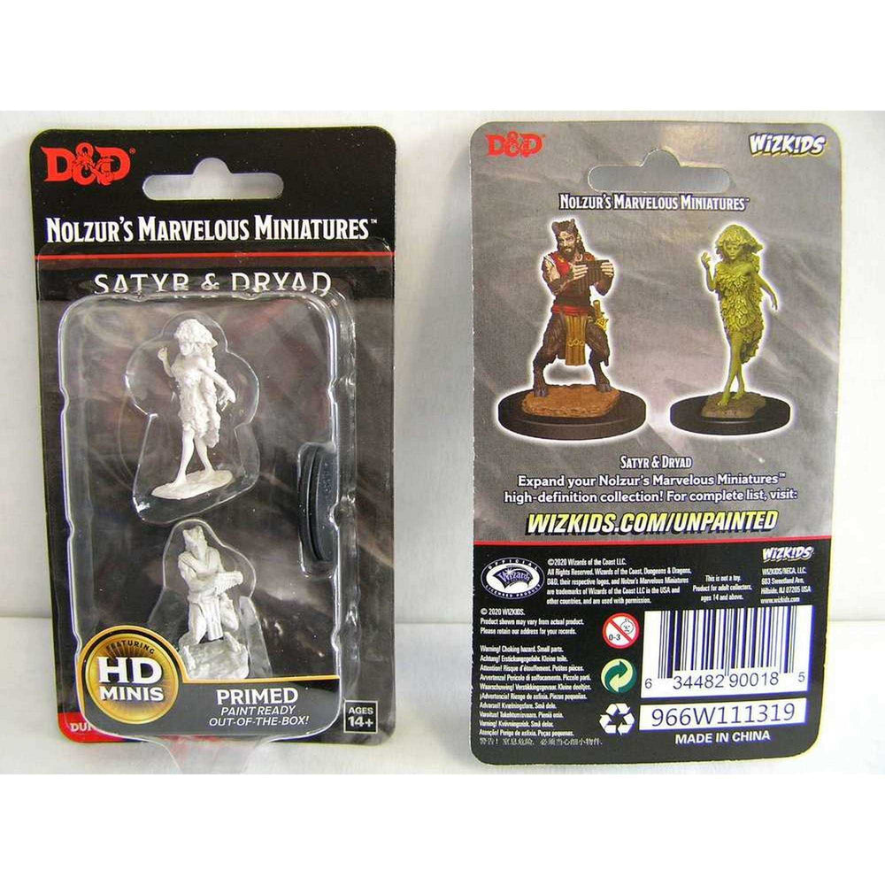 Satyr & Dryad: D&D Nolzur's Marvelous Unpainted Miniatures (W11)