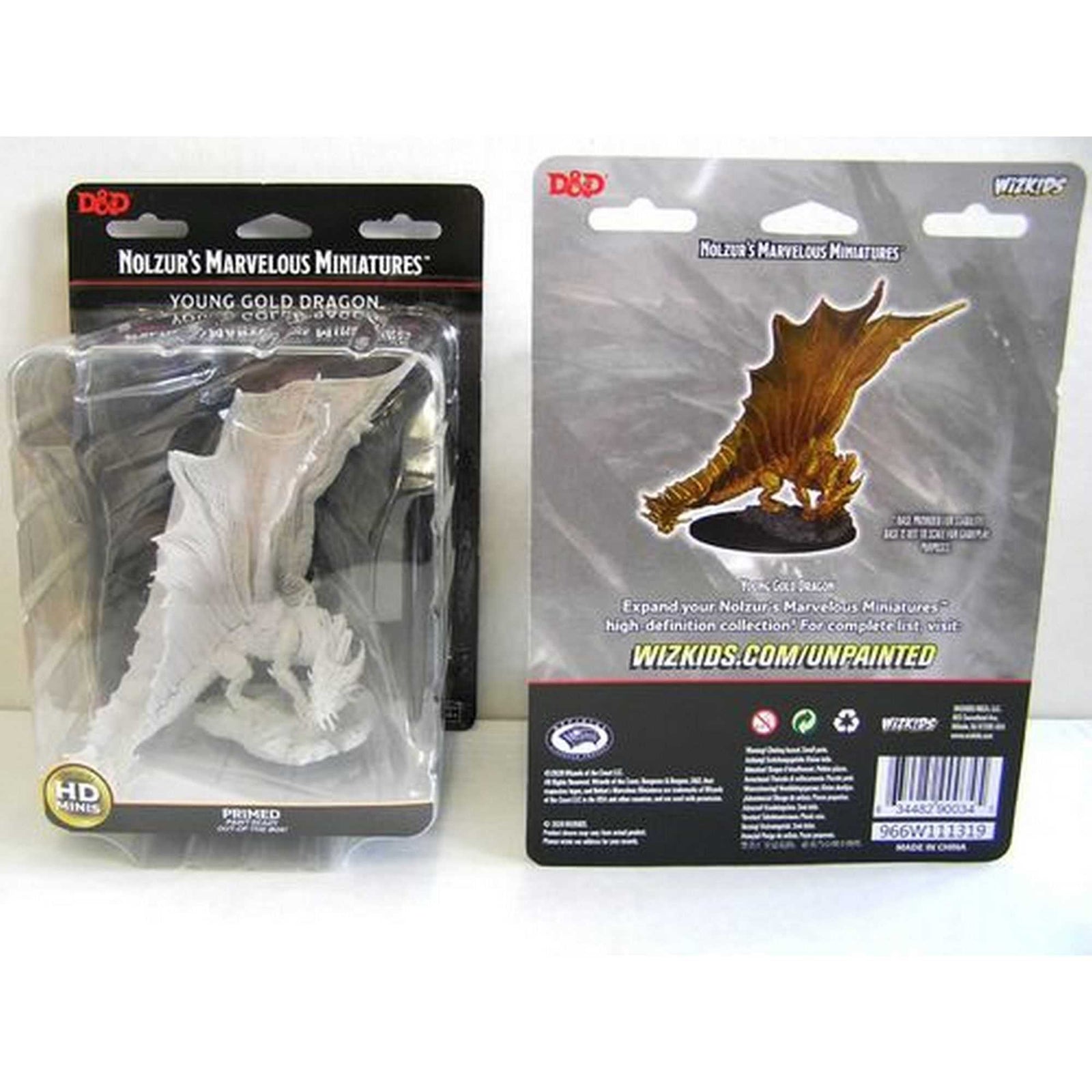 Young Gold Dragon D and D Nolzurs Marvelous Unpainted Miniatures W11 100D and D Miniature Game by Wiz Kids 2