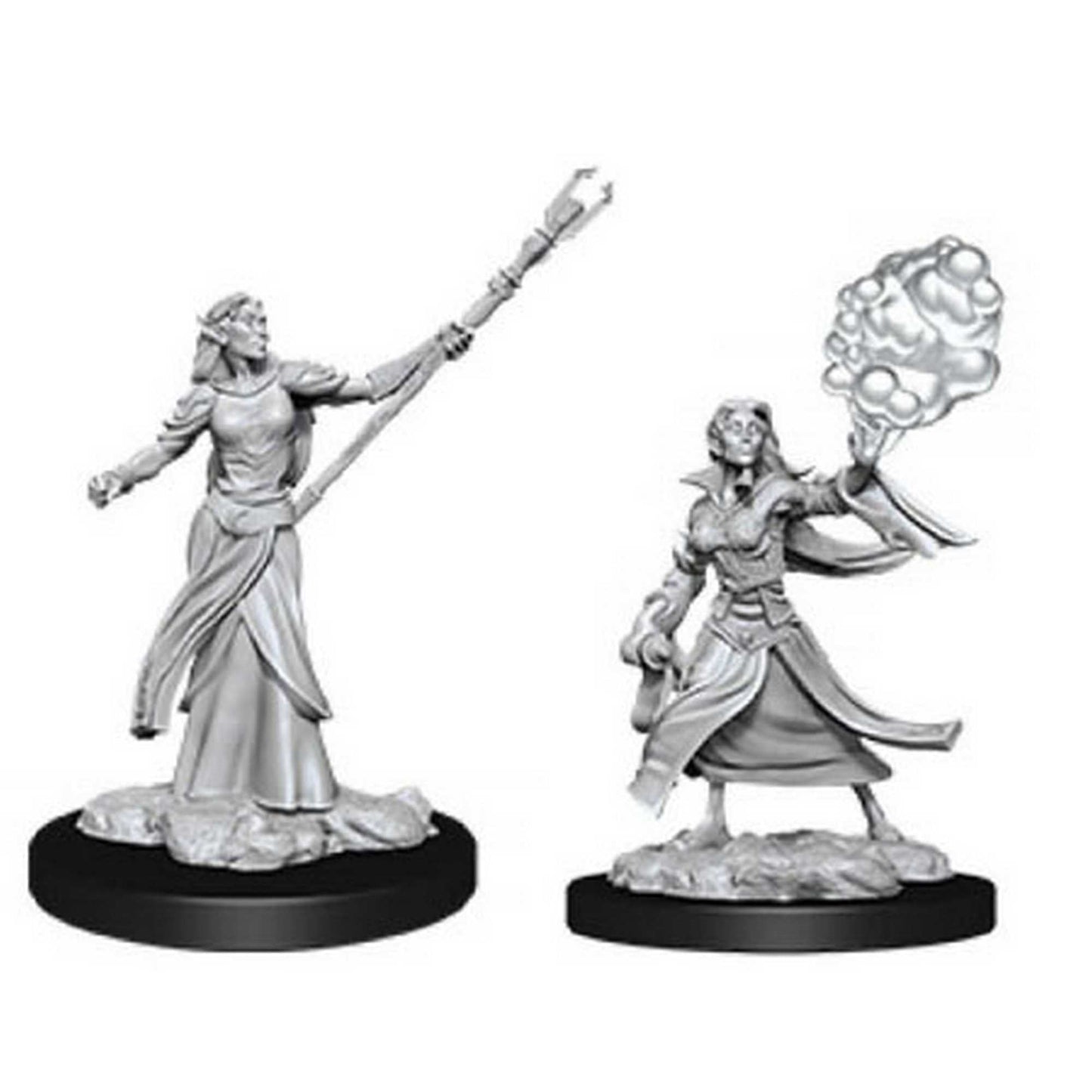Female Elf Sorcerer D and D Nolzurs Marvelous Unpainted Miniatures W12 Miniature Game by Wiz Kids 1