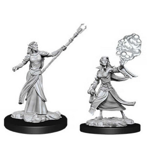 Female Elf Sorcerer D and D Nolzurs Marvelous Unpainted Miniatures W12 Miniature Game by Wiz Kids 1
