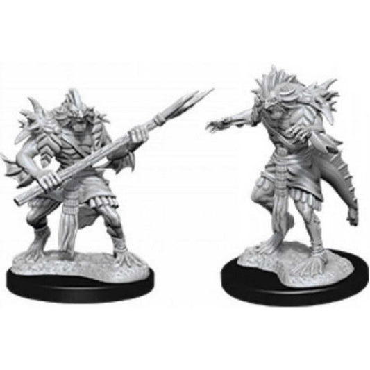 Sahuagin D and D Nolzurs Marvelous Unpainted Miniatures W12 Miniature Game by Wiz Kids 1