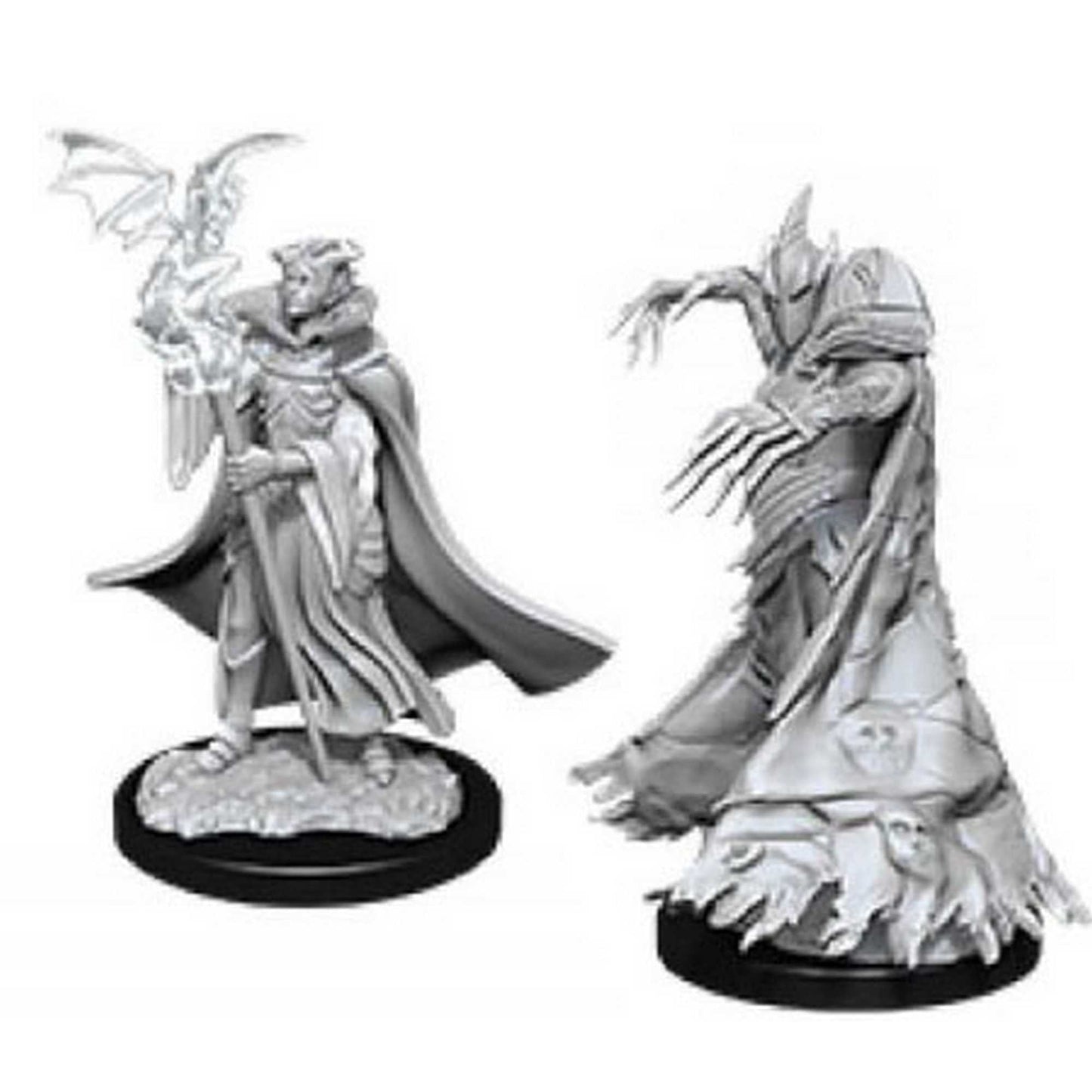 Cultist and Devil Pathfinder Battles Deep Cuts Unpainted Miniatures W12 100DEEP Miniature Game by Wiz Kids 1