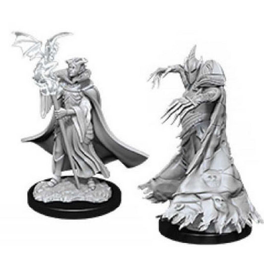 Cultist and Devil Pathfinder Battles Deep Cuts Unpainted Miniatures W12 100DEEP Miniature Game by Wiz Kids 1