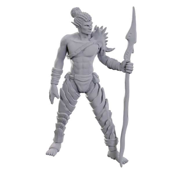 Sea Elf Leader D and D Nolzurs Marvelous Unpainted Miniatures W23 Miniature Game by Wiz Kids 1