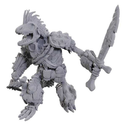 Lizardfolk Skeleton D and D Nolzurs Marvelous Unpainted Miniatures W23 Miniature Game by Wiz Kids 1