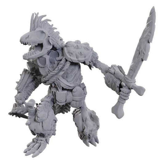 Lizardfolk Skeleton D and D Nolzurs Marvelous Unpainted Miniatures W23 Miniature Game by Wiz Kids 1