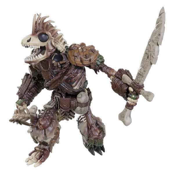 Lizardfolk Skeleton D and D Nolzurs Marvelous Unpainted Miniatures W23 Miniature Game by Wiz Kids 2