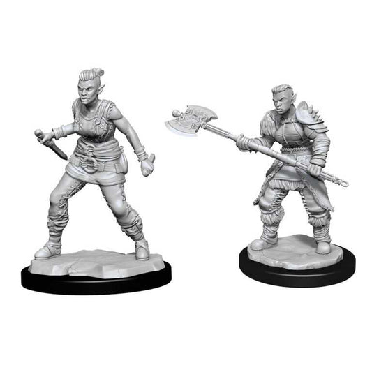 Orc Barbarian Female D and D Nolzurs Marvelous Unpainted Miniatures W13 Miniature Game by Wiz Kids 1