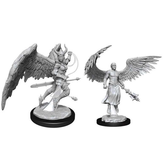 Deva and Erinyes D and D Nolzurs Marvelous Unpainted Miniatures W13 Miniature Game by Wiz Kids 1