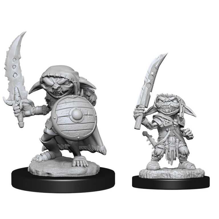 Goblin Fighter Male Pathfinder Battles Deepcuts Unpainted Miniatures W13 100DEEP Miniature Game by Wiz Kids 1