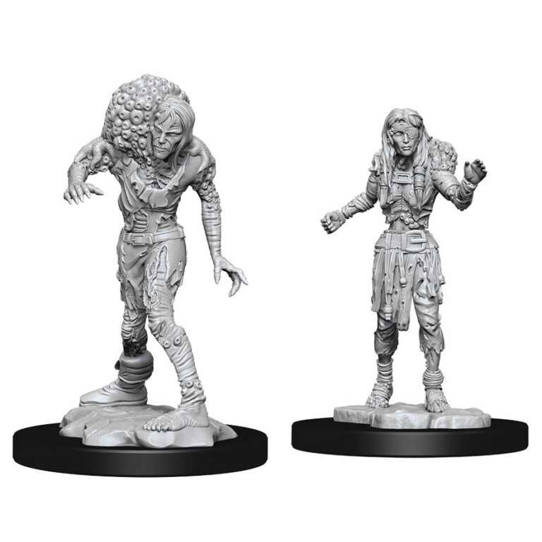 Drowned Assassin and Drowned Ascetic D and D Nolzurs Marvelous Unpainted Miniatures W14 Miniature Game by Wiz Kids 1