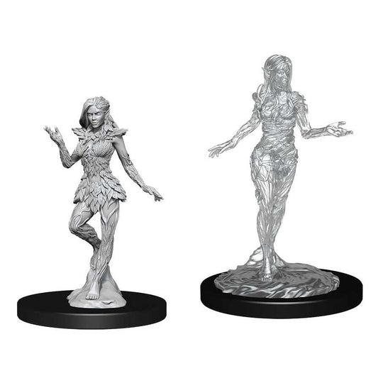 Nymph and Dryad Pathfinder Battles Deepcuts Unpainted Miniatures W14 100DEEP Miniature Game by Wiz Kids 1