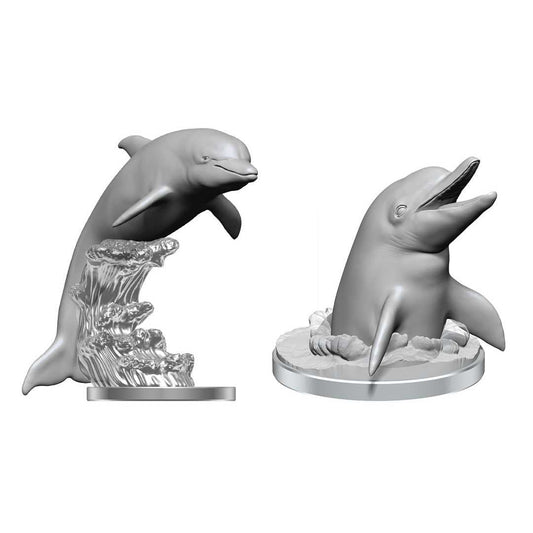 Dolphins WizKids Deep Cuts Unpainted Miniatures W14 Miniature Game by Wiz Kids 1