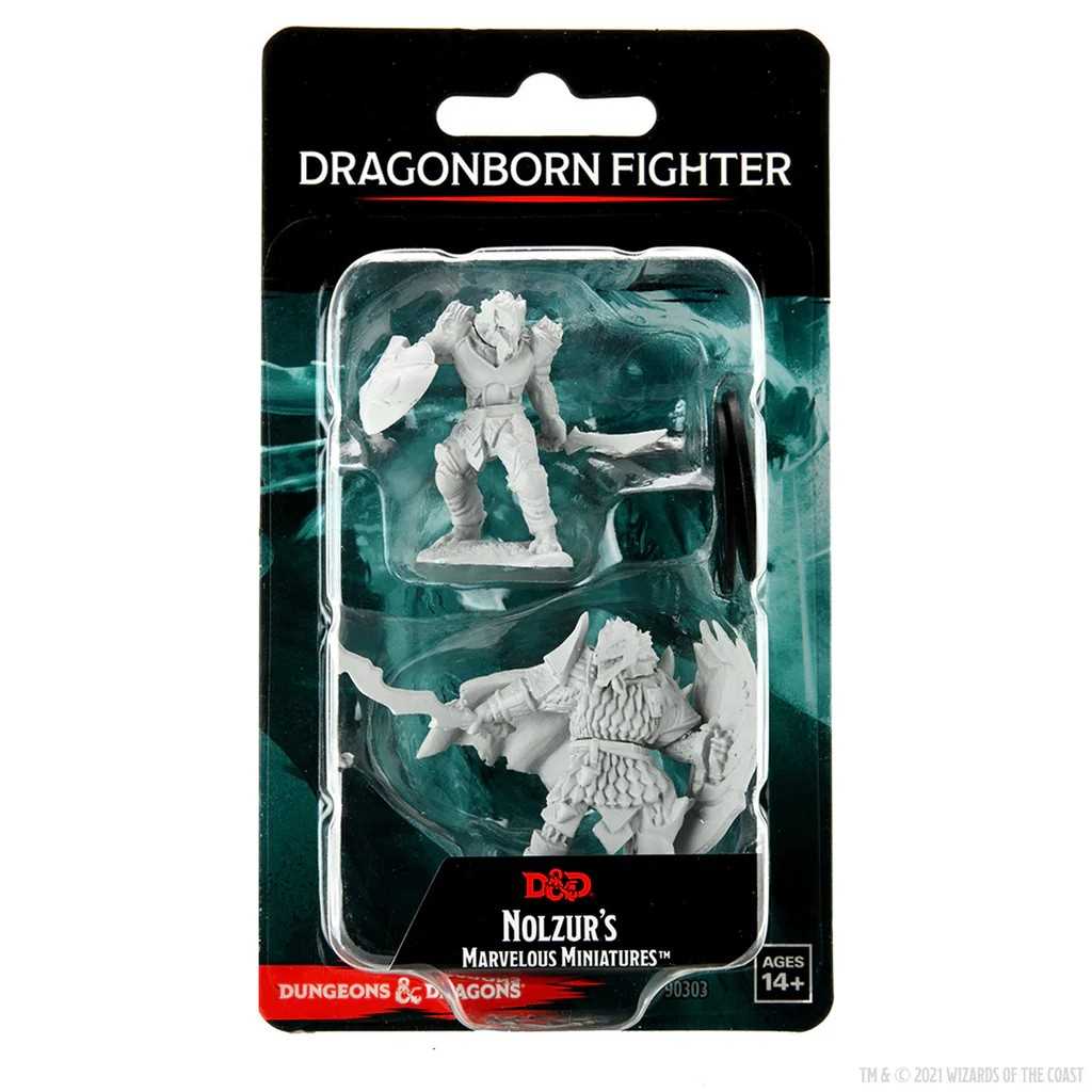 Dragonborn Fighter Male D and D Nolzurs Marvelous Unpainted Miniatures W15 Miniature Game by Wiz Kids 1