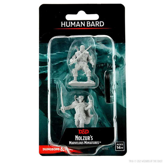 Human Bard Male D and D Nolzurs Marvelous Unpainted Miniatures W15 Miniature Game by Wiz Kids 1