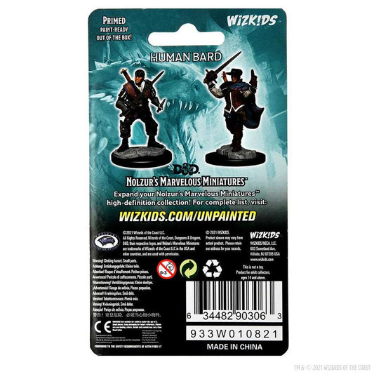 Human Bard Male D and D Nolzurs Marvelous Unpainted Miniatures W15 Miniature Game by Wiz Kids 2
