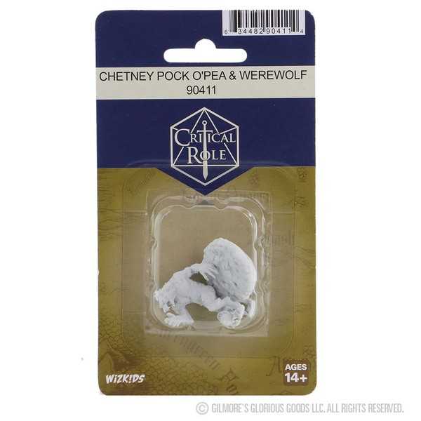 Chetney Pock OPea and Werewolf Critical Role Unpainted Miniatures W23 Miniature Game by Wiz Kids 1