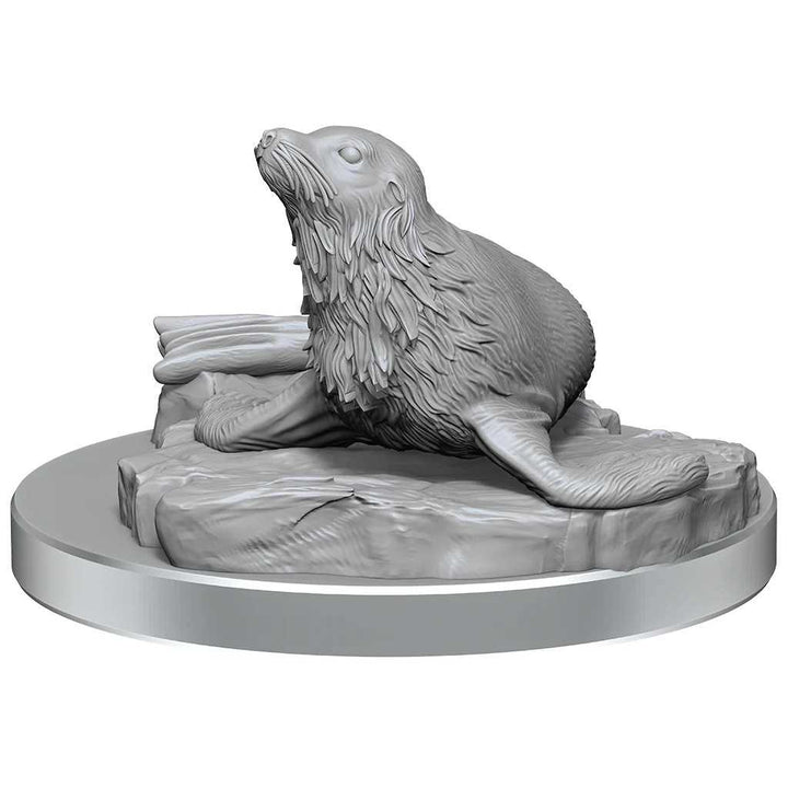 Locathah and Seal D and D Nolzurs Marvelous Unpainted Miniatures W20 Miniature Game by Wiz Kids 2
