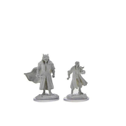 Male Human Sorcerer Merchant and Tiger Demon Critical Role Unpainted Miniatures W3 Miniature Game by Wiz Kids 3