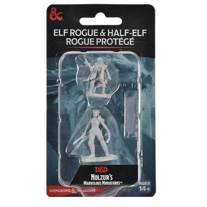 Elf Rogue and Half Elf Rogue Protege D and D Nolzurs Marvelous Unpainted Miniatures W19 Miniature Game by Wiz Kids 1
