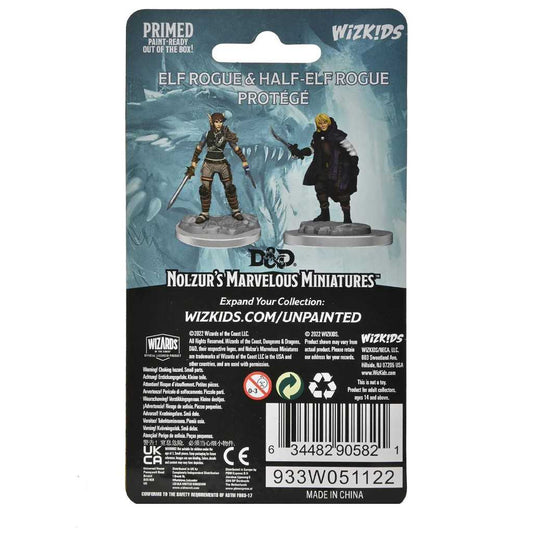 Elf Rogue and Half Elf Rogue Protege D and D Nolzurs Marvelous Unpainted Miniatures W19 Miniature Game by Wiz Kids 2