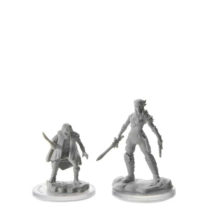 Elf Rogue and Half Elf Rogue Protege D and D Nolzurs Marvelous Unpainted Miniatures W19 Miniature Game by Wiz Kids 3