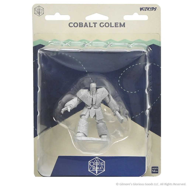 Cobalt Golem Critical Role Unpainted Miniatures W5 Miniature Game by Wiz Kids 1
