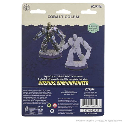 Cobalt Golem Critical Role Unpainted Miniatures W5 Miniature Game by Wiz Kids 2