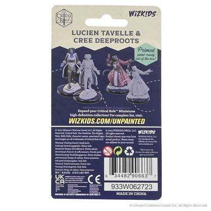 Lucien Tavelle and Cree Deeproots Critical Role Unpainted Miniatures W5 Miniature Game by Wiz Kids 2