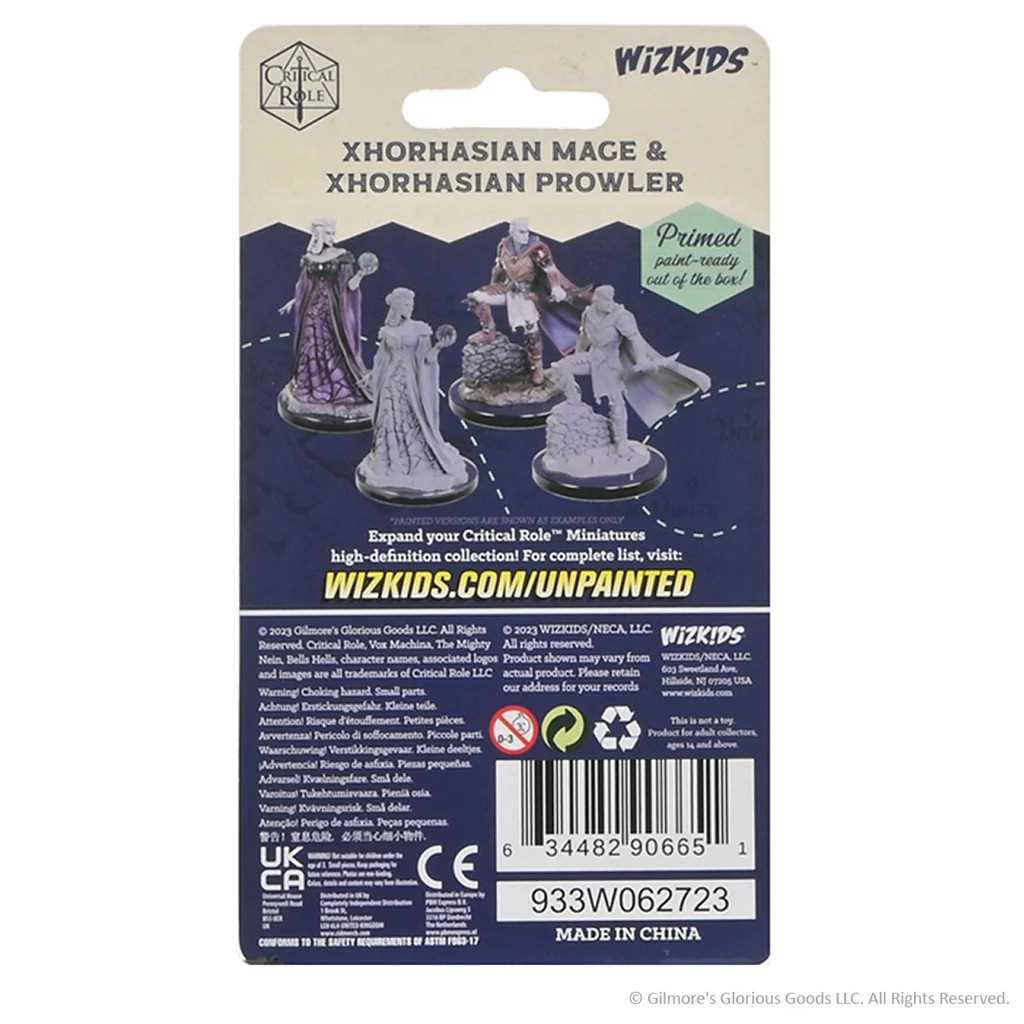 Xhorhasian Mage and Xhorhasian Prowler Critical Role Unpainted Miniatures W5 Miniature Game by Wiz Kids 2