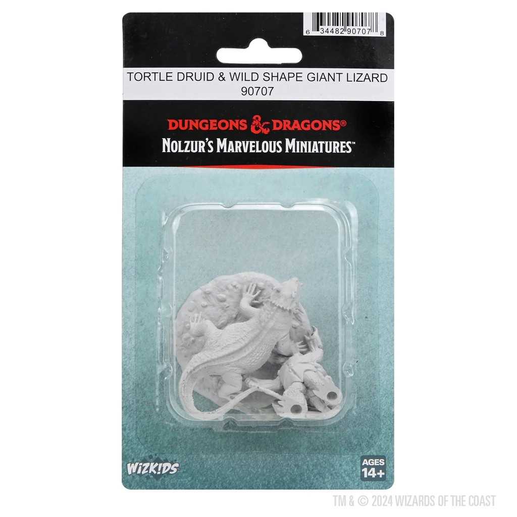 D&D Nolzur's Marvelous Miniatures: Tortle Druid & Wild Shape Giant Lizard 1