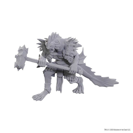 Sahuagin Coral Smasher D and D Nolzurs Marvelous Unpainted Miniatures W25 Miniature Game by Wiz Kids 1